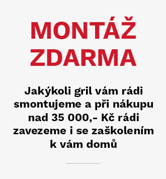 Banner - Doprava a smontování grilu ZDARMA