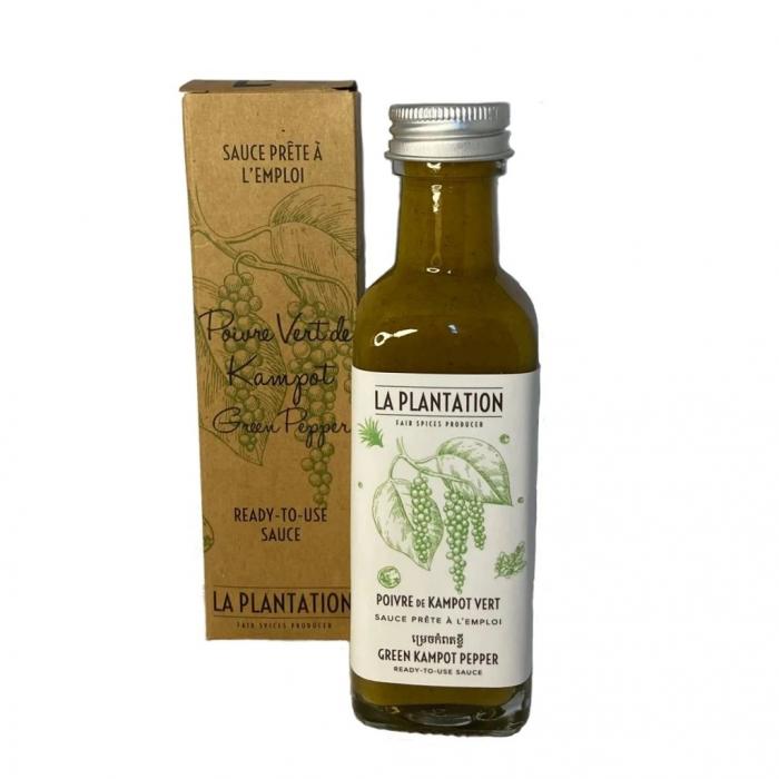 Zelená kampotská papriková omáčka 100 ml La Plantation