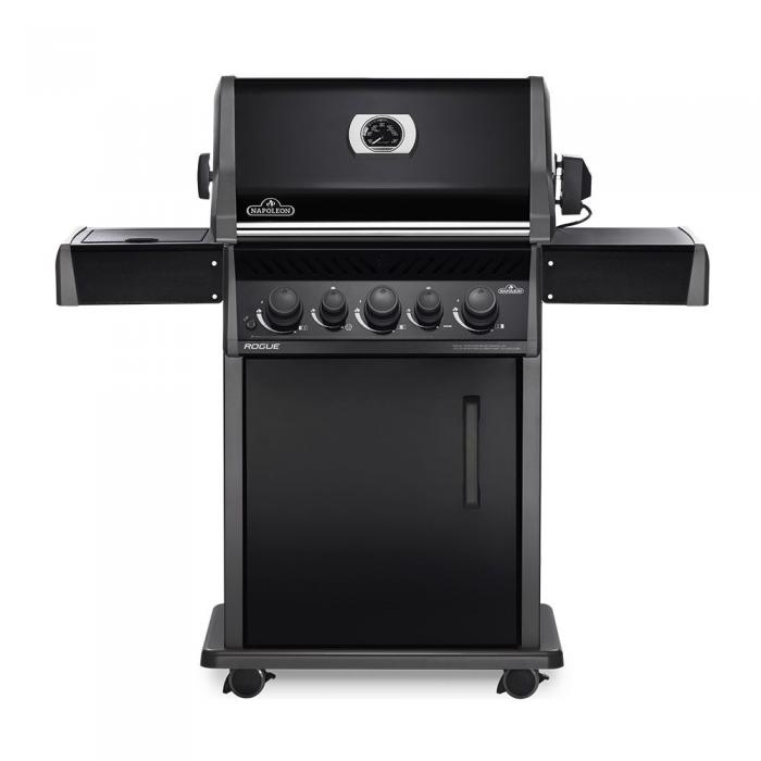 Napoleon Rogue RB 425 černý plynový gril + otáčecí grilovací rožeň ZDARMA