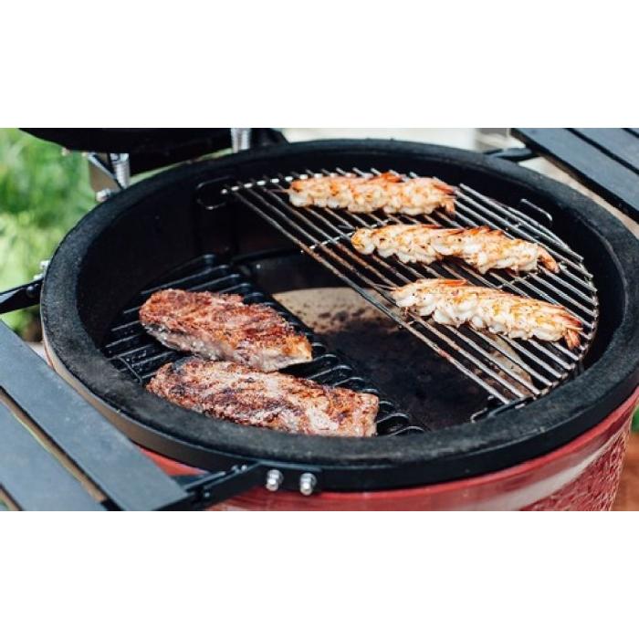 Keramický gril Kamado Joe II. Classic červený na mobilním podvozku