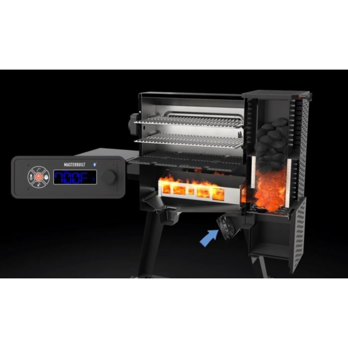 Gril a udírna Masterbuilt Gravity 560 + NÁHRADNÍ VYZDÍVKA TOPENIŠTĚ