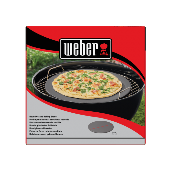 Weber kulatý glazovaný pizza kámen 36 cm