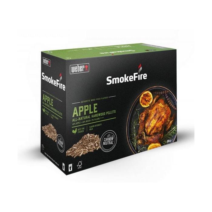 Weber dřevěné přírodní pelety jablko, 8 kg (vhodné pro drůbež)